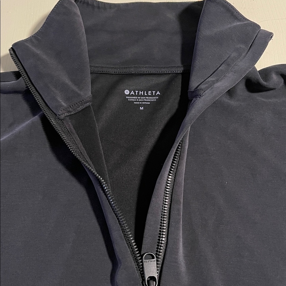 Athleta Women's Gray Zip-Up Top - Picture 7 of 11